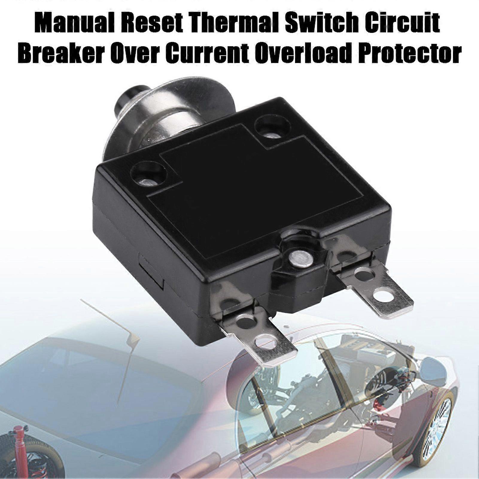 8A Manual Reset Thermal Switch Circuit Breaker Over Current Overload Protector