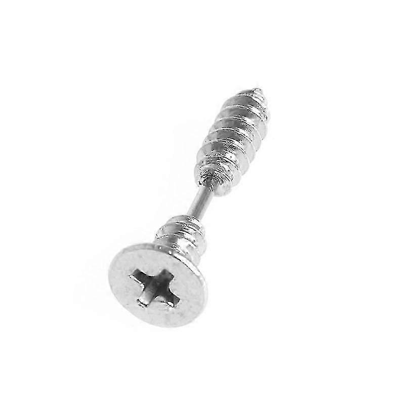 Classic Screw Shape Stud Earrings Solid Color Punk Earrings