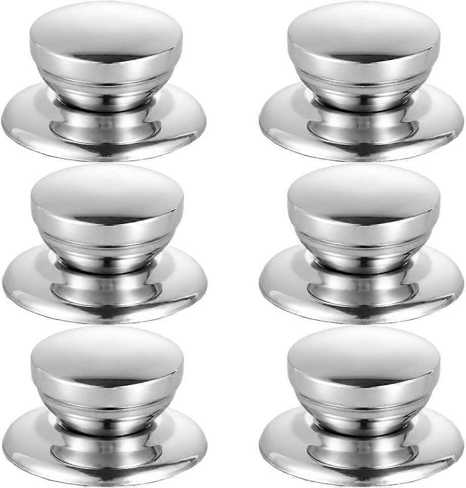 Dww-6 PCS Lid Knobs, Pot Lid Knobs, Lid Handles, Replacement Pot Lid Knobs, Universal Heat Resistant Stainless Steel