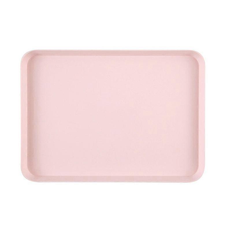 Anti-slid Base Stackable Serving Tray Multi-use Smooth Surface Plastic Fruit Tray for Home