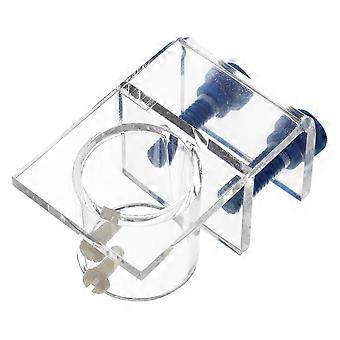 Bevestigingsklem voor aquariumleidingen voor aquariumonderhoud 8,00 x 4,20 x 3,50 cm, duurzame acryl houder, 1 stuk