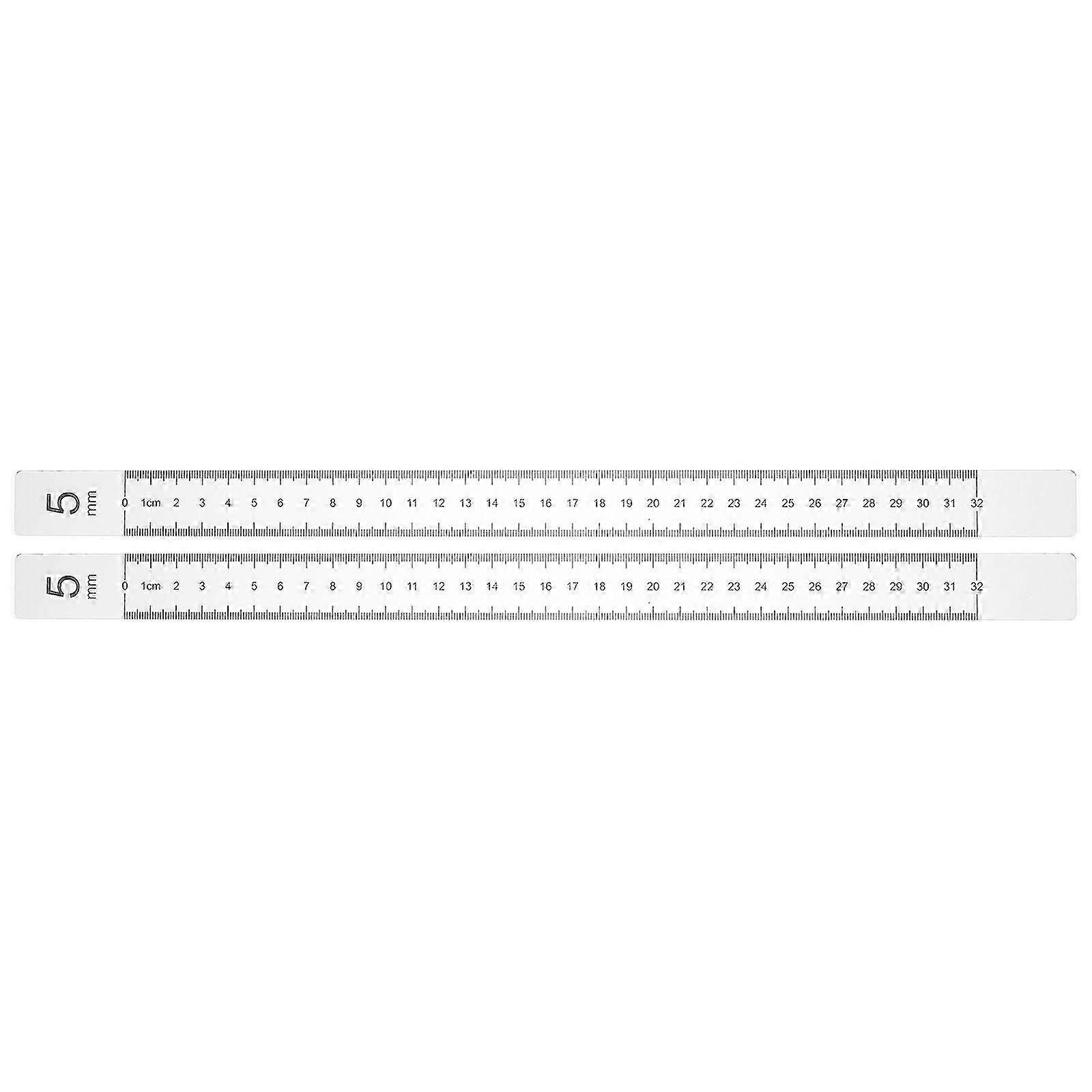 Baking Leveling Ruler Acrylic Dough Thickness Measuring Tool 1Pair