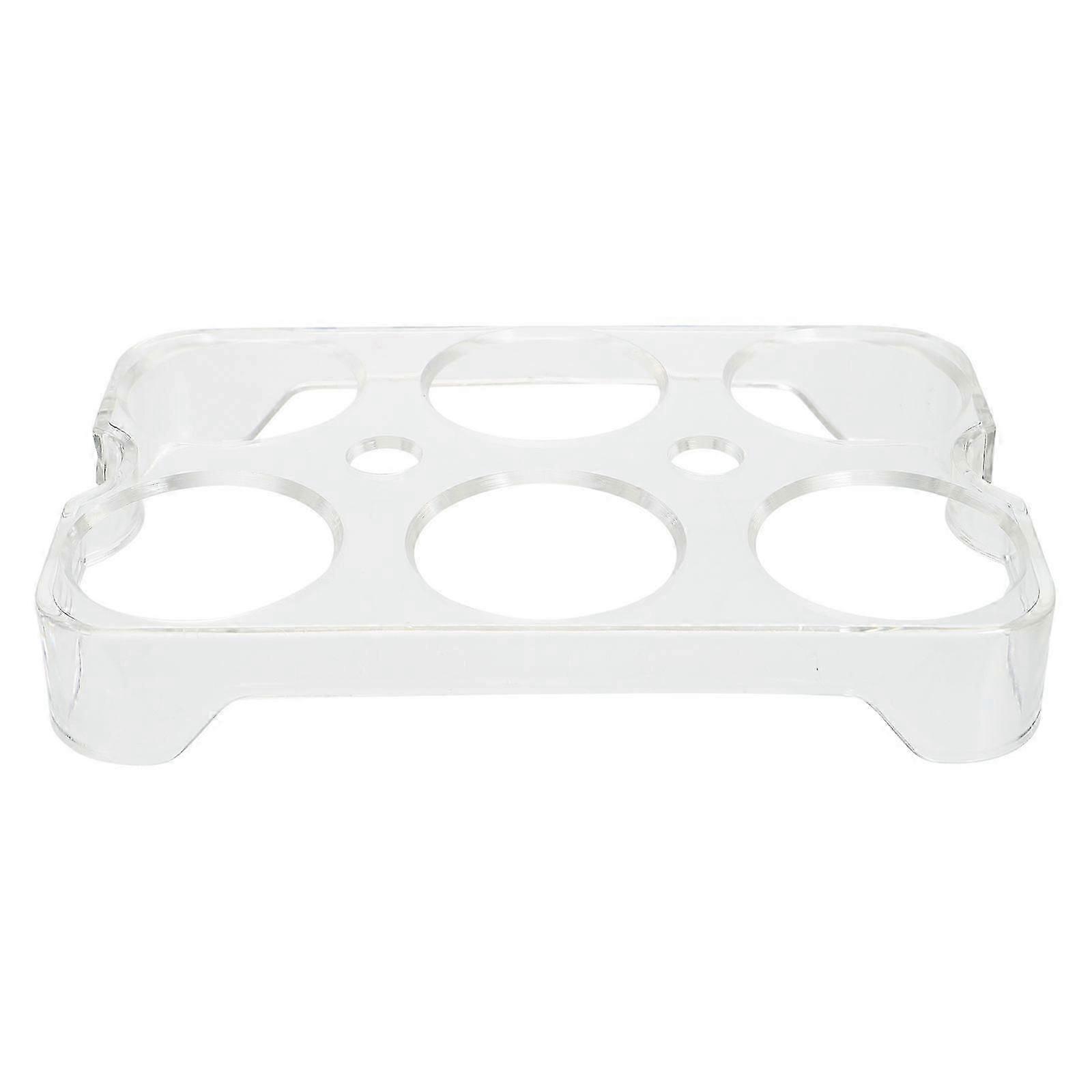 PP Egg Holder | 6 Grid Egg Storage Container for Refrigerator, Kitchen, Camping