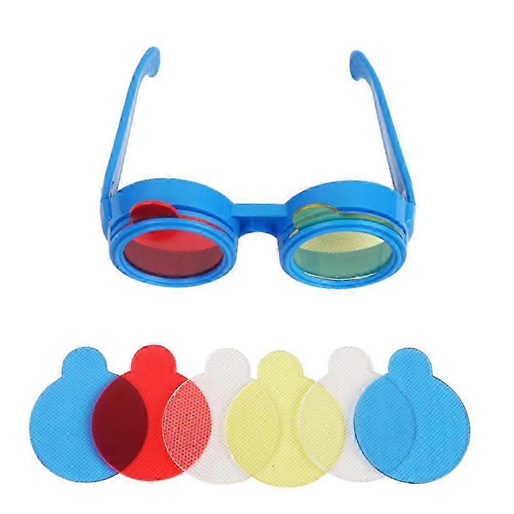 Student Kid Trichromatic Glasses Toy - Optical Physics Science Experiment Kit compatible withEducational Teaching