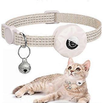 2pcs Airtag Cat Collar With Bells, GPS Tracking Pet Collar Compatible for Locating