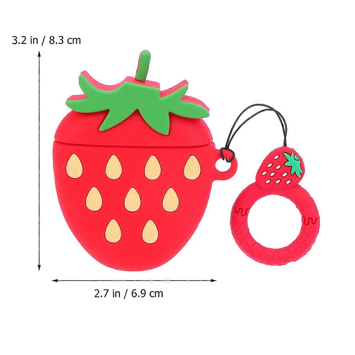 Silicone Protective Cover Red Wireless Headset Case for 1Pcs
