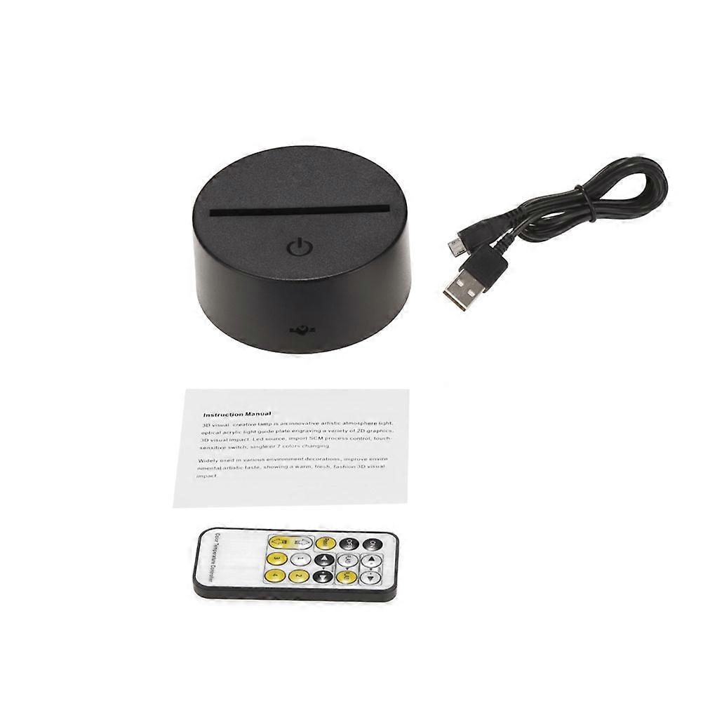 3D Lamp Visual Light Effect Touch Switch & Colors Changes Night Light Motorcycle