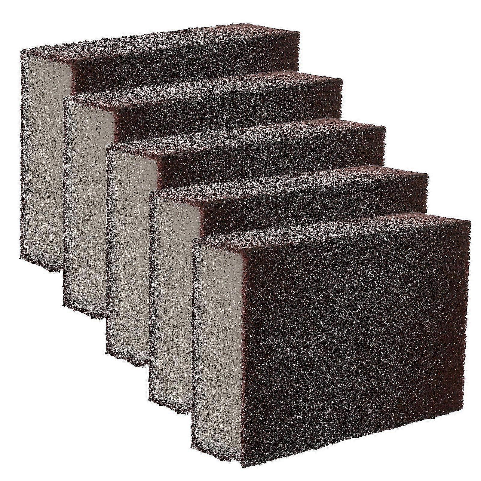 5pcs Dish Sponge Multi-function Wok Sponge Kitchen Dish Sponge Household Scrub Sponge