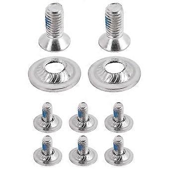 8Pcs/Set Snowboard Binding Screw Set, Snowboard Mounting Screws with Snowboarding Screw Washers Fixed Ski Accessories