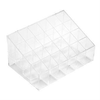 Prsentoir transparente 24 compartimentos para rouges lvres, vernis ongles, maquillage