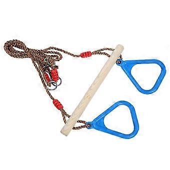 Kinderen Volwassenen Optrekringen Houten Stok Trapeze Schommel Driehoekige Gym Fitness Sport Speelgoed