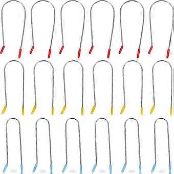 24pcs Stainless Steel Hot Roller Clips Set for Secure Curl Hold, Fits Most Rollers
