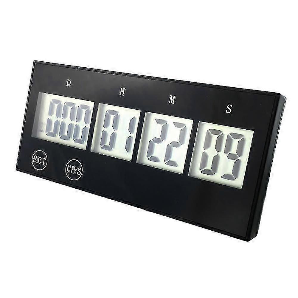 Black Reusable 999 Day Countdown Timer, Countdown Clock for Life Big Events