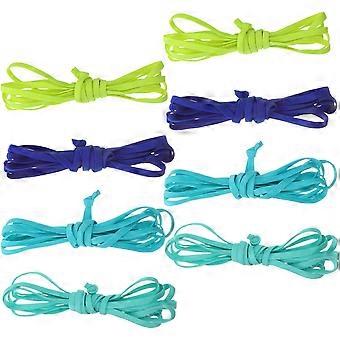 6 piezas de cuerdas para saltar de alta elasticidad de 3 m equipos de cable elástico de látex para el hogar de la escuela (color aleatorio)