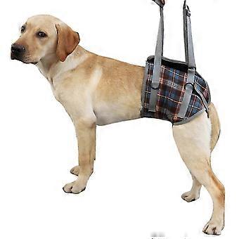 BreathableAdjustable DogLiftHarness SupportSling DisabledSr MobilityAid MLBreed BluePlaid
