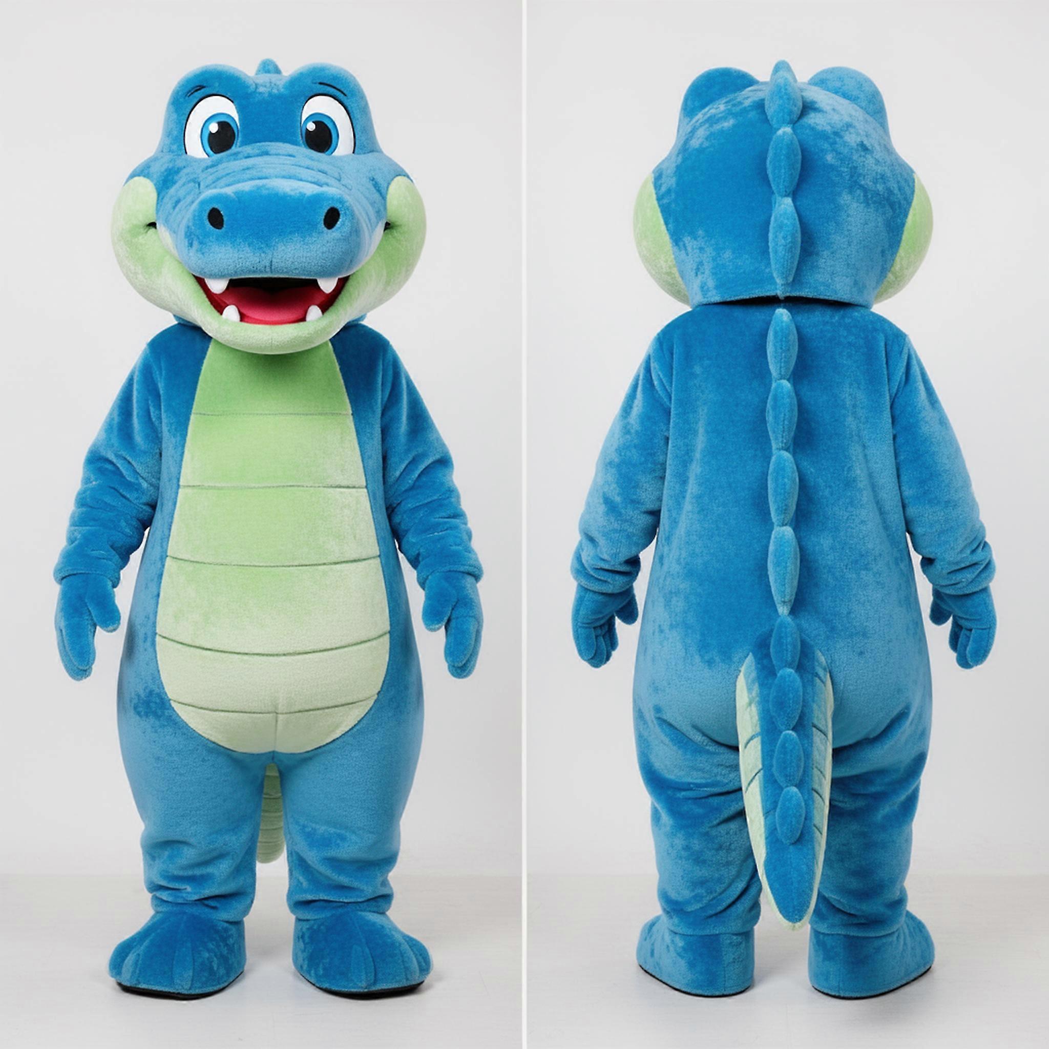 MASTICOT Azure Friendly Crocodile Mascot