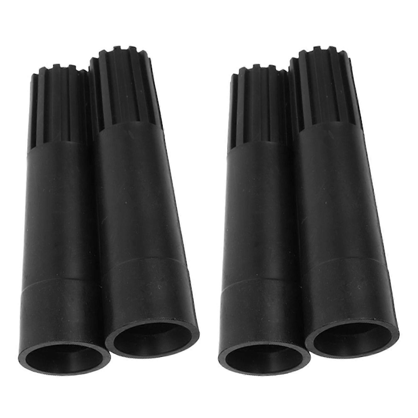 Black Squeegee Adapter Pole Attachment for Connecting 4Pcs Durable Plastic