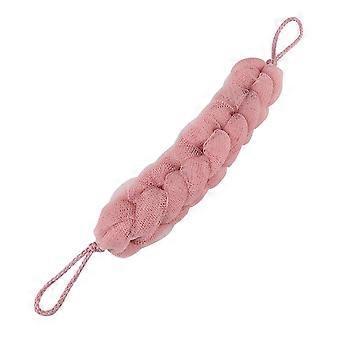 3pc Bath Back Scrubber Long Shower Exfoliating Towel Back Pulling Strips Bath Towel Set for Body Scrubbing Random Color