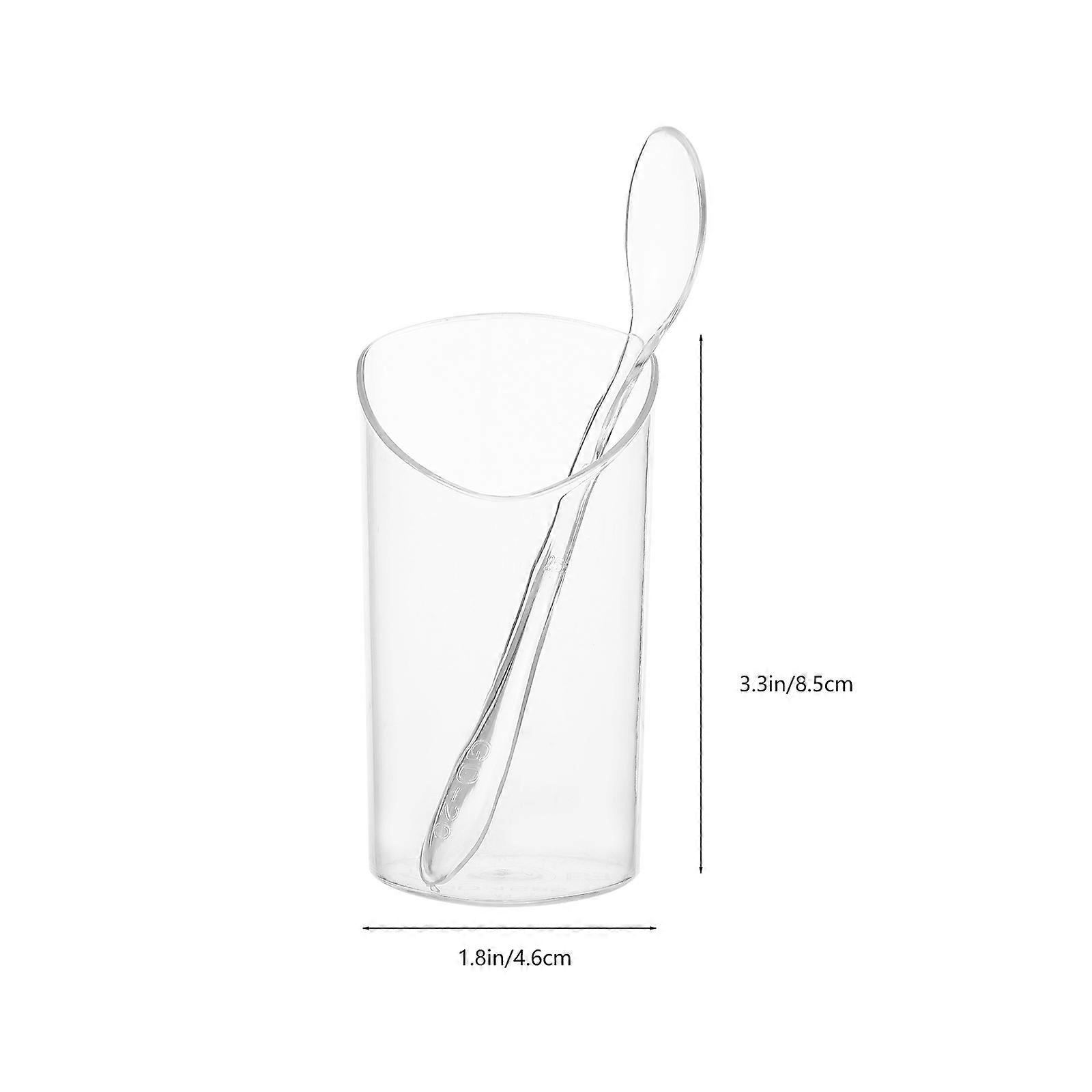 Plastic Dessert Cups Multi-Function for Home 1Set Transparent Mousse Cups