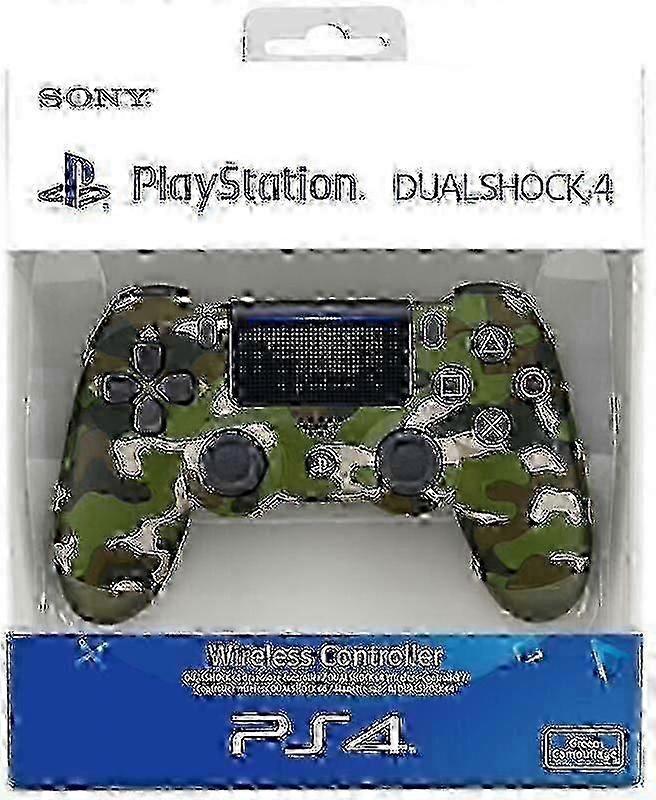 Wireless Controller, Camouflage Green, Compatible with PS4  WG-26