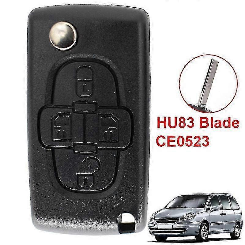 4 Button Keyless Remote Control Case for Peugeot 807 1007 Citroen C8