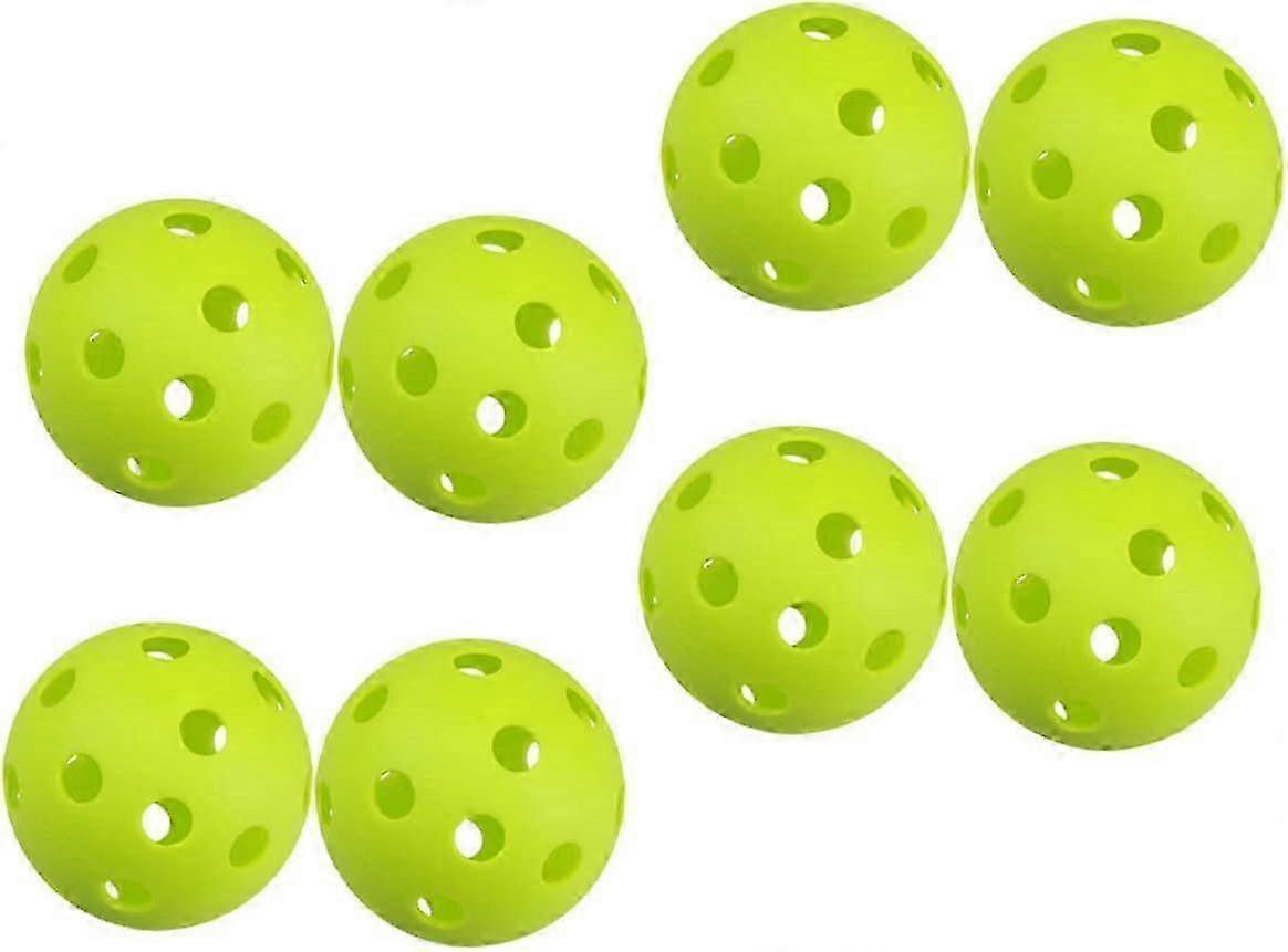 8pcs Plastic Pickleball Golf Baseball Practice Balls