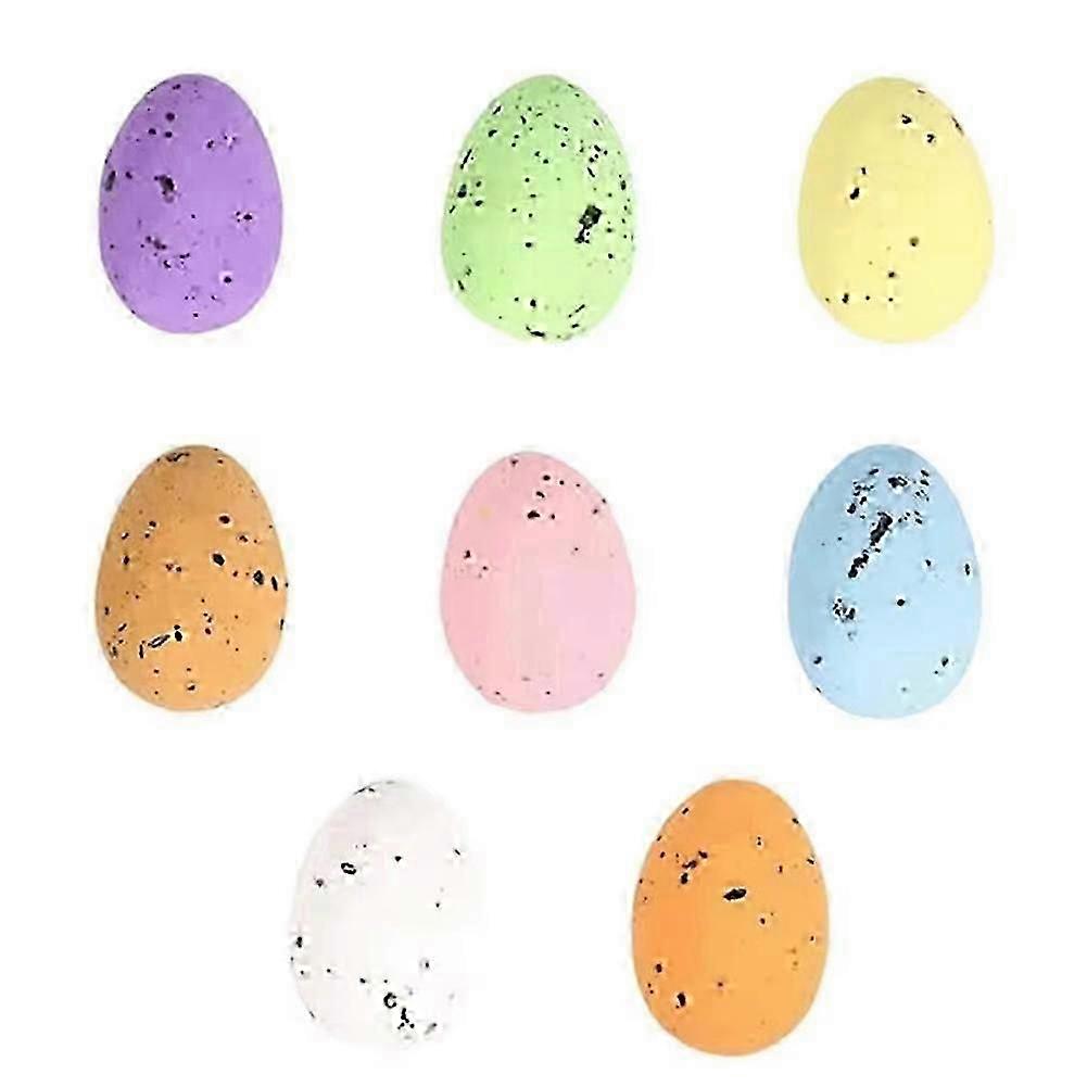 Miniature foam Easter eggs, 100 artificial foam bird eggs, compatible Easter decorationsWHBYV