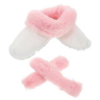 Pink Removable Furry Liners for Clogs Providing Warmth Enhanced Comfort