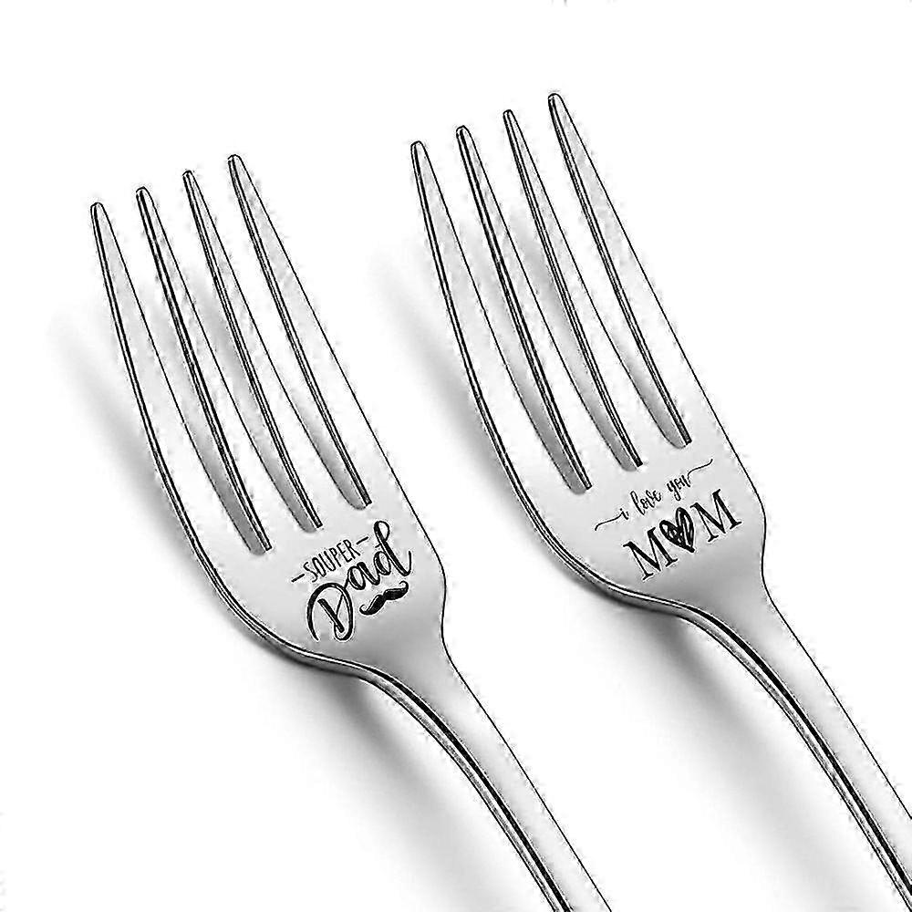 Metal Letter Engraved Fork