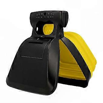 Portable Dog Poop Scooper with Waste Bag Dispenser, Expandable Silicone Body