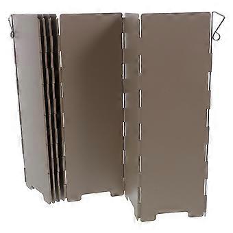 Outdoor Camping Stove Windscreen Lightweight Aluminum Alloy for 10 Plates