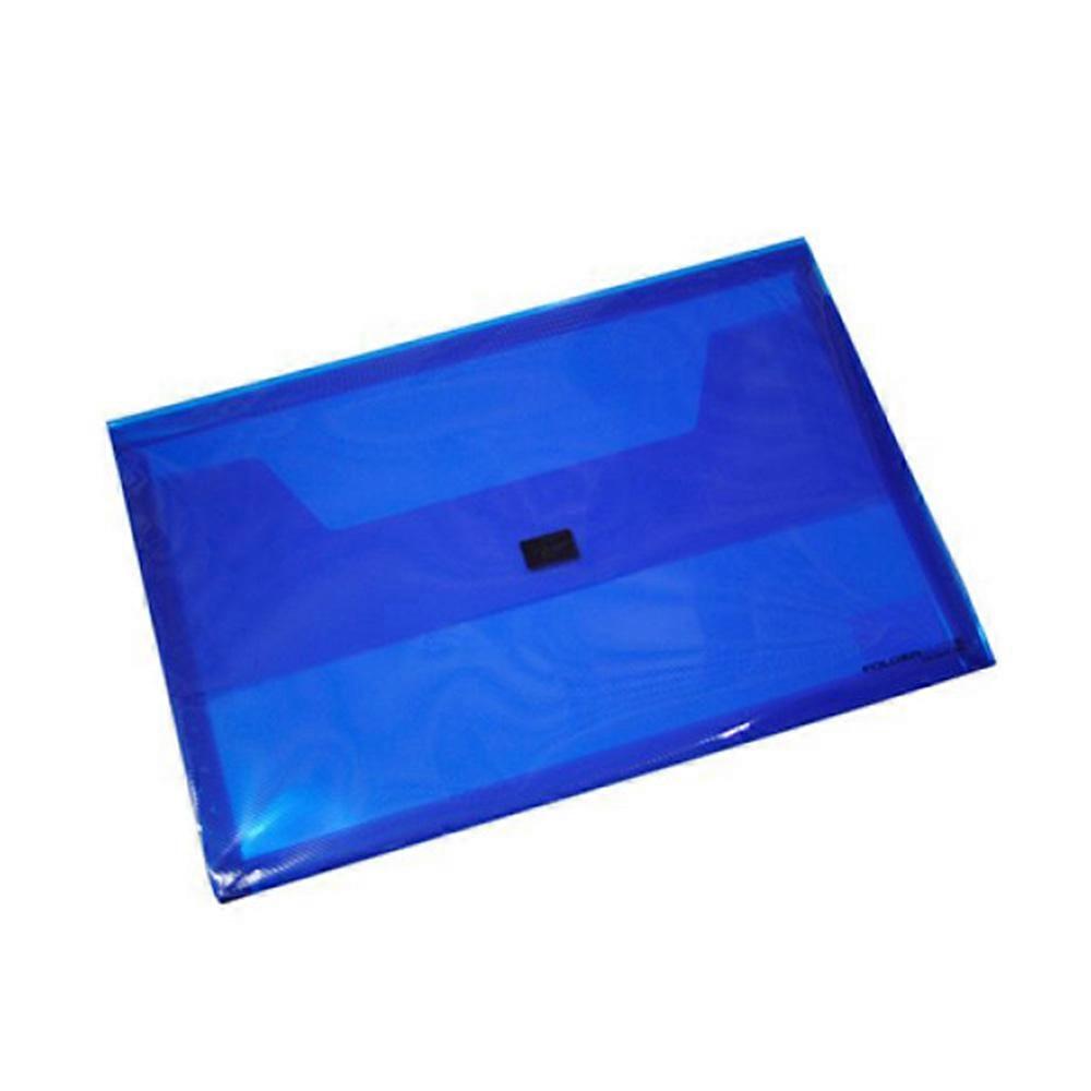 Blue Bantex Durable Polypropylene Document Wallet Tear and Moist Resistant