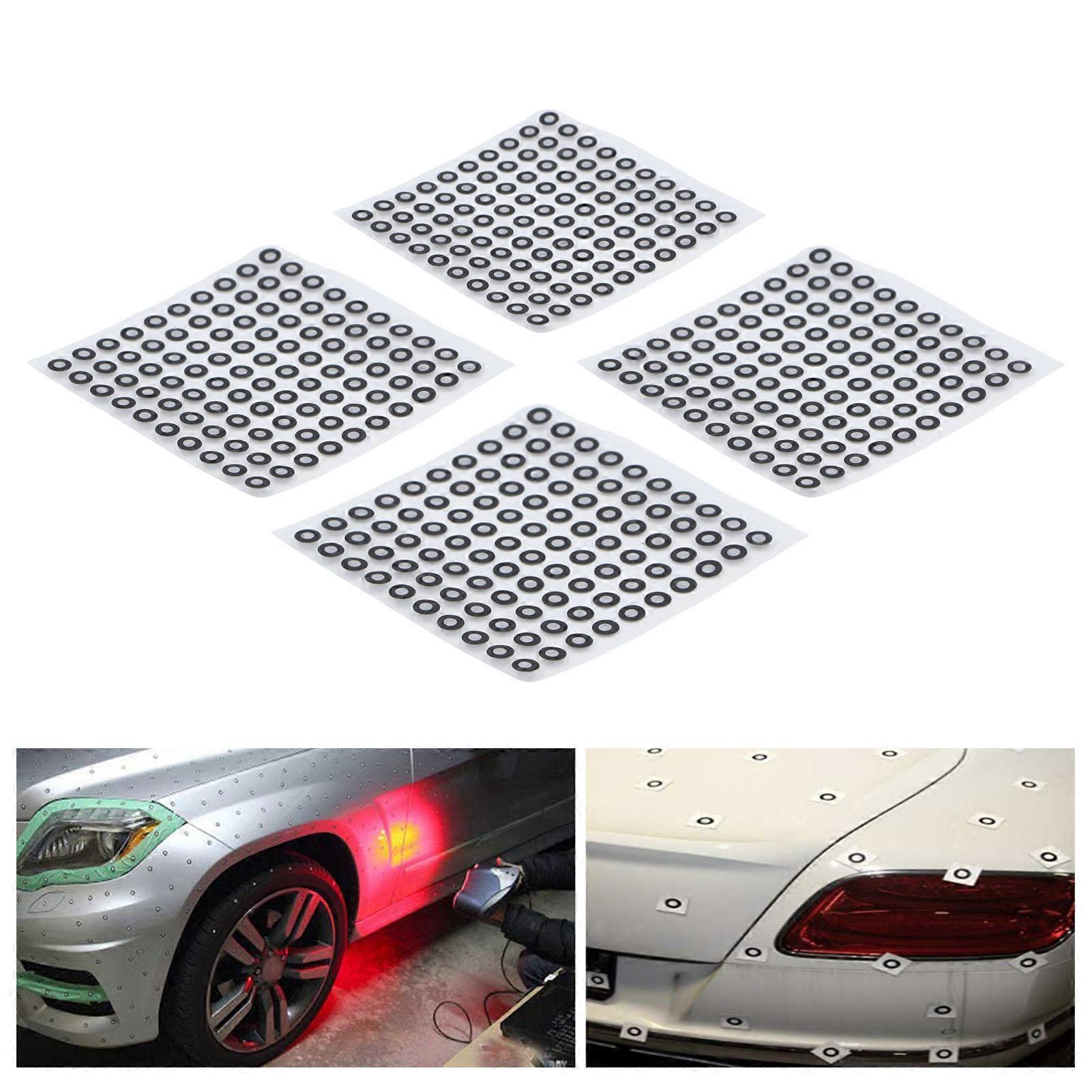 10 Sheets 3D Scanning Marker Dots Diffuse Reflection Reference Points Optical Tracking Locating Stickers 3mm ID 6mm OD