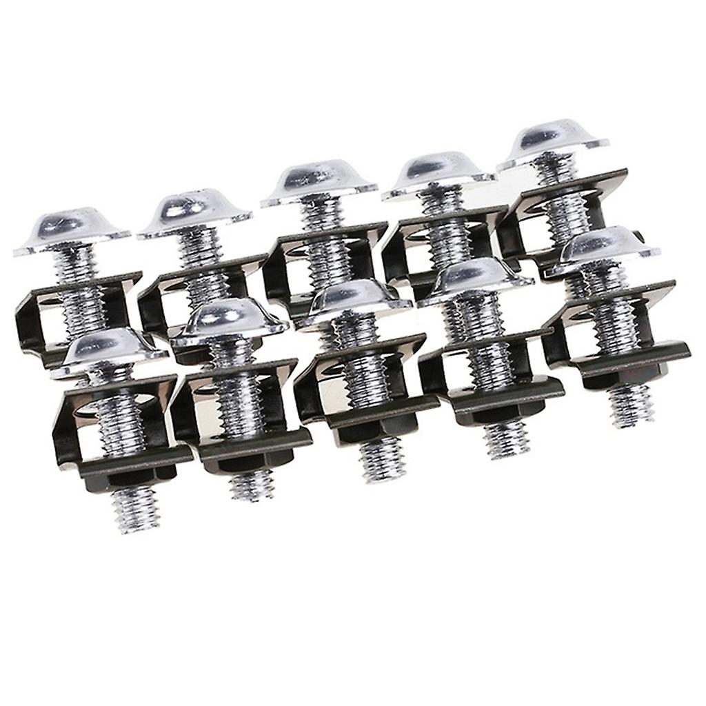 10Pcs Anti-rust Screws for Motorcycle M6 6mm Scooter Spire Speed Fastener Screw