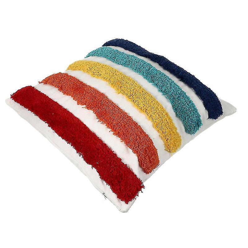 45X45cm Colorful Pillowcases & Shams Decorative Square Cushion Case Embroidery Pillow Case Canvas Pi