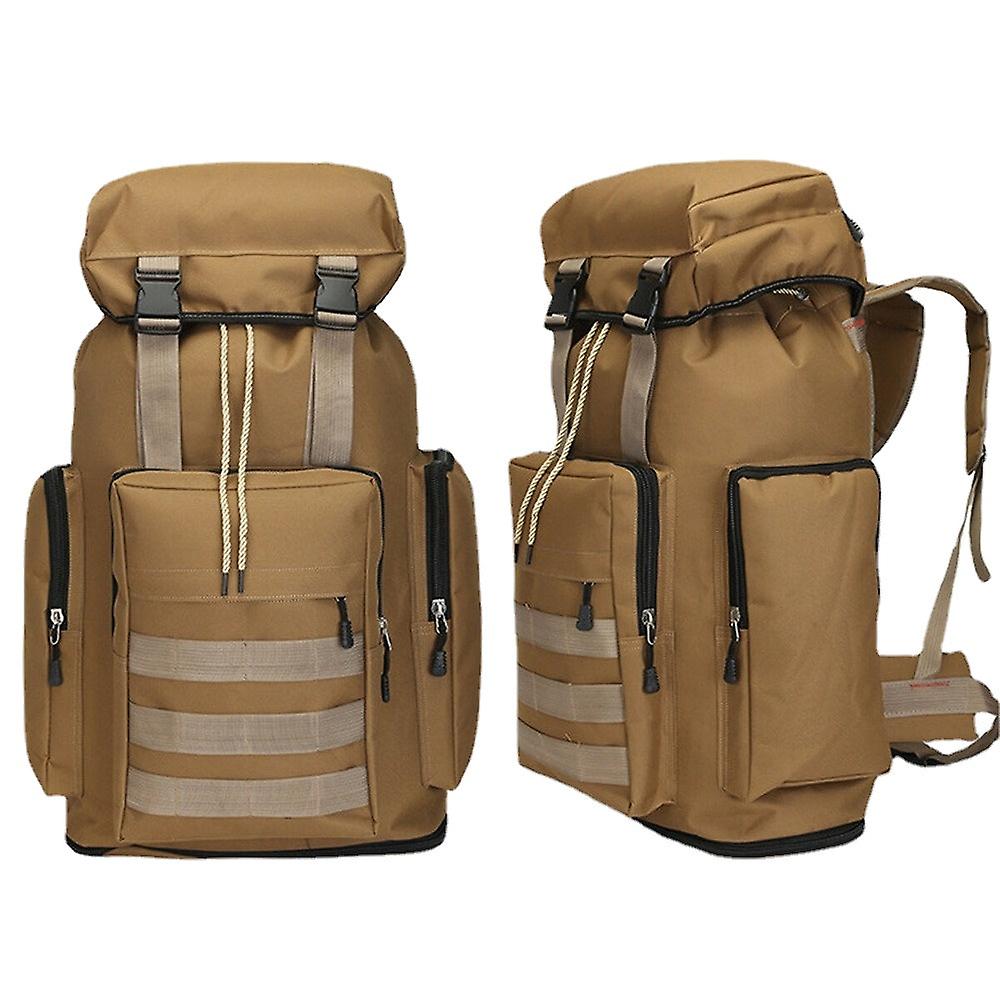 80Lマルチカラー大容量防水タクティカルバックパックアウトドアトラベルハイキングキャンプバッグ