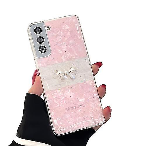 Shell Pattern Glitter Bow Knot Phone Case Compatible With Samsung Galaxy S22/s22+/s22 Ultra