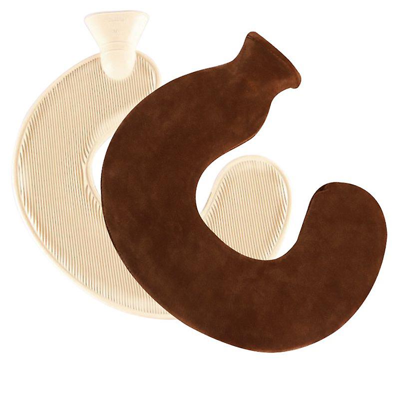 U Shape Hot Water Bottle Premium Rubber Hose Hot Water Bottle, For Neck, Back, Shoulder And Legs (single Head)