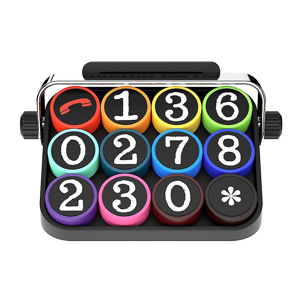 Retro Typewriter Temporary Parking Card With High Quality 0-9 Number Stickers Auto Decoration