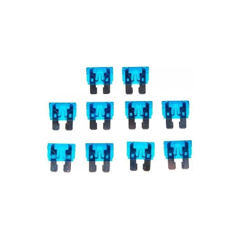 10pcs 15A 32V Standard Blade Fuse Car Auto Motorcycle Medium Size Blue