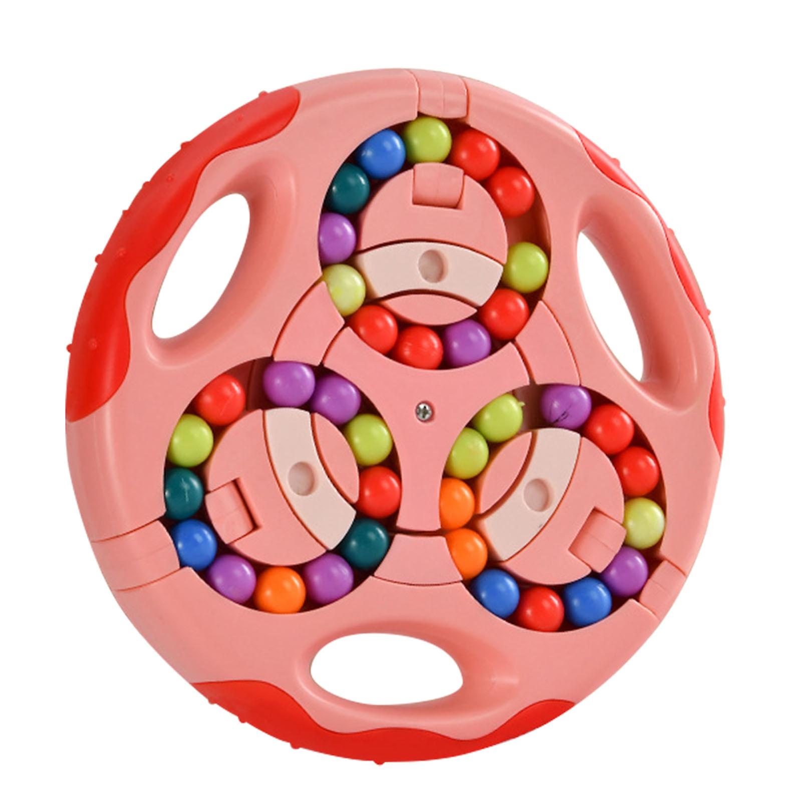 Finger Rotating Beans Double Sided Thinking Exercise Puzzle Decompression Rotating Beans Toy