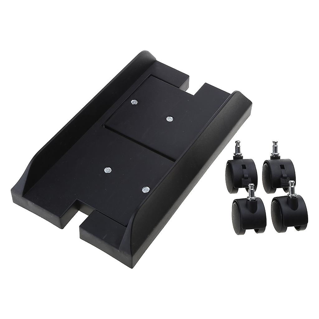 Adjustable CPU Holder Stand Mobile Computer Tower Stand for w/ Wheels PC Holder