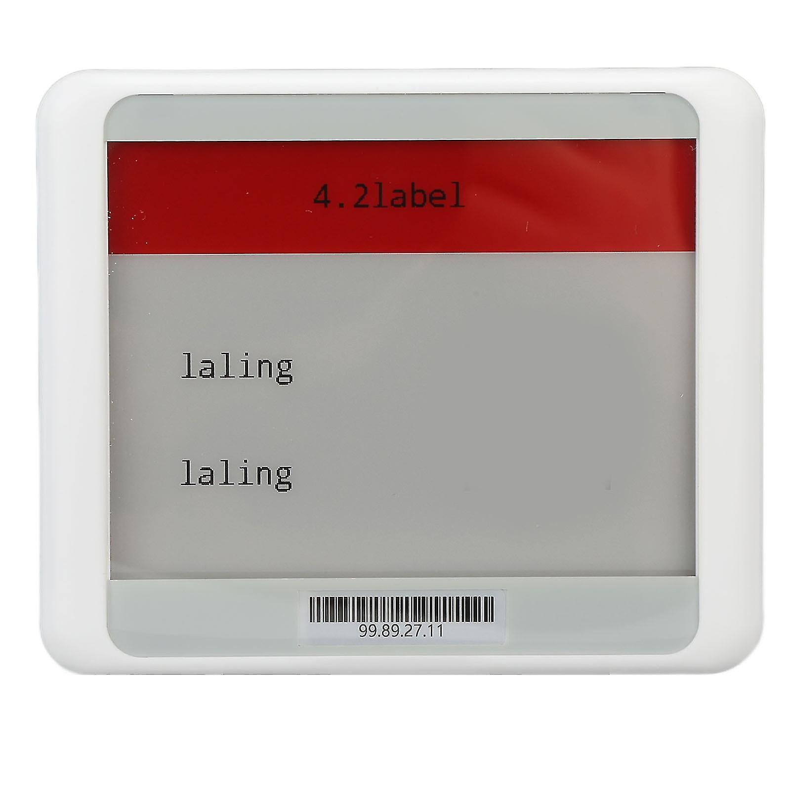 4.2In Tft Screen Electronic Shelf Label Bluetooth Connection Price Tag Card Portable Eslblack White Red