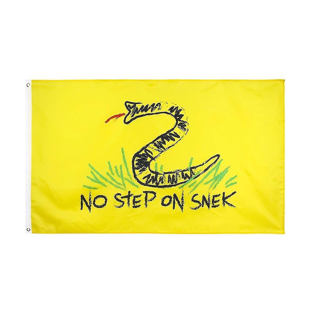 90*150cm Tea Party Gadsden No Step On Snek Flag