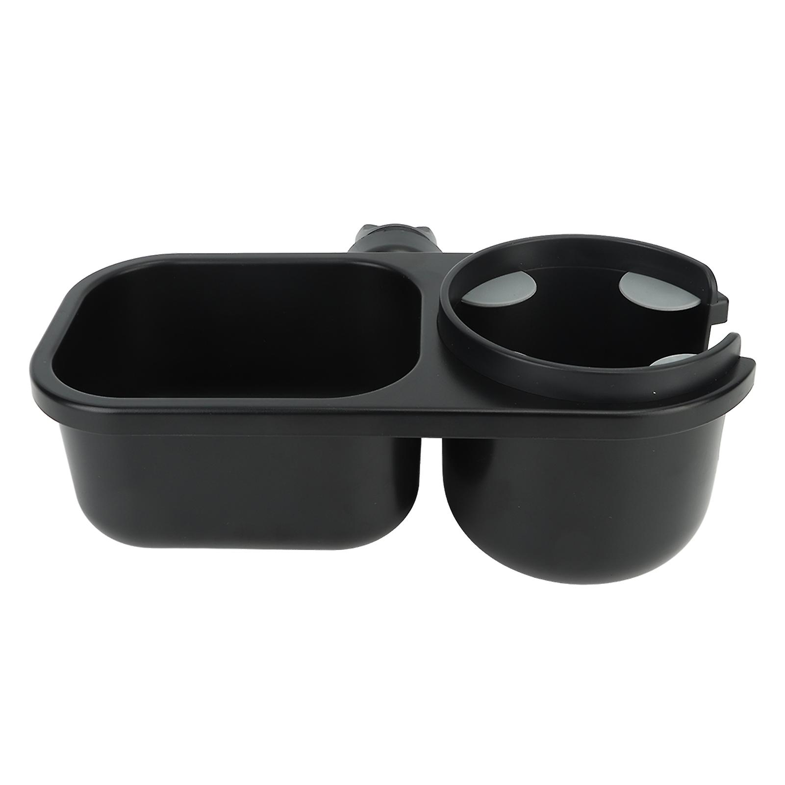 2 in 1 Stroller Snack Holder Universal for Kids Travel Daily Life Black
