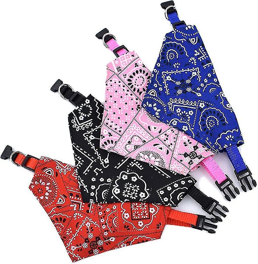 Dog Bandana Collar, Puppy Bandana For Dog Neckerchief Boho Style With Adjustable Strap, Cute Dog Col