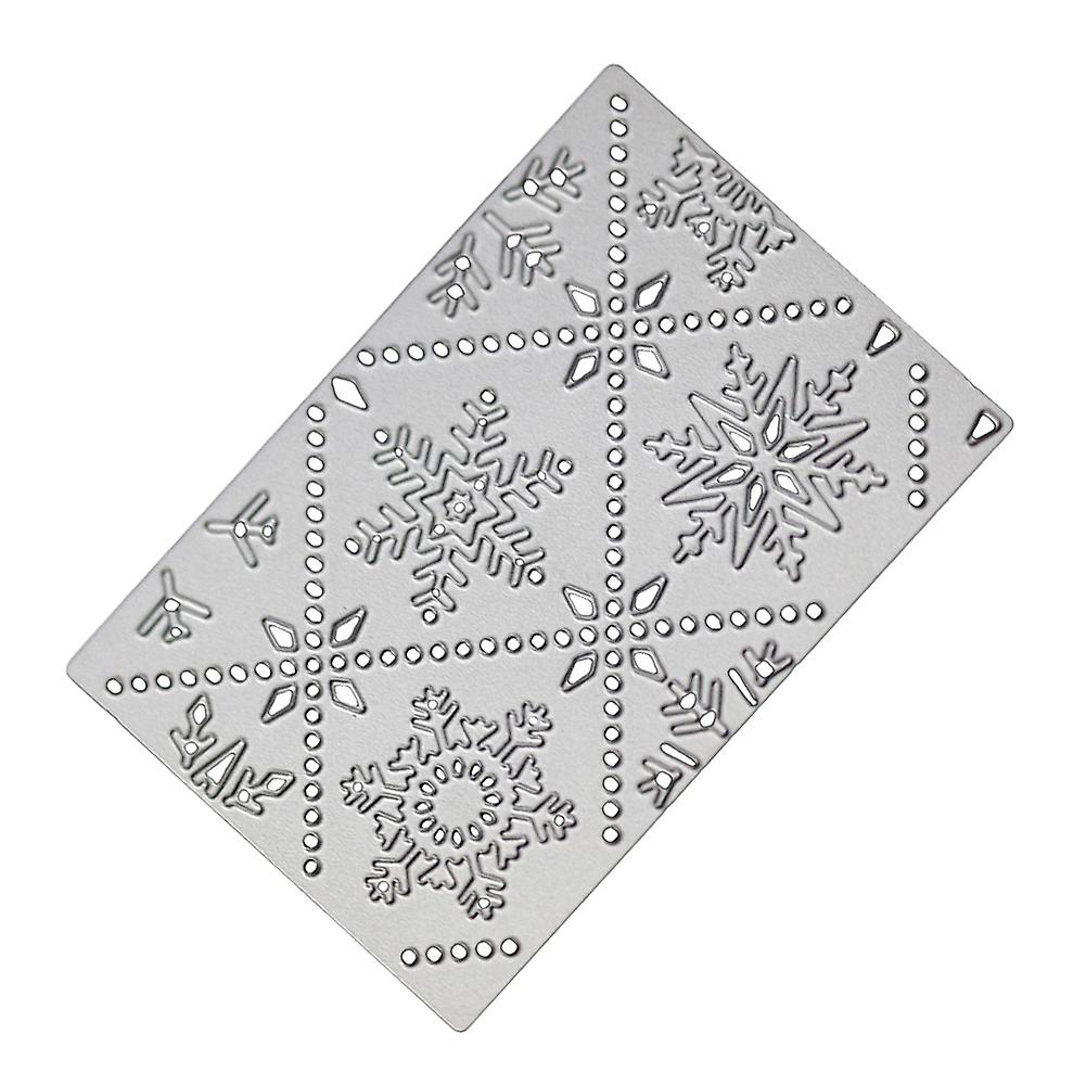 3 x Snowflake DIY Scrapbooking Paper Embossing Cutting Die Stencil Decorating Mold