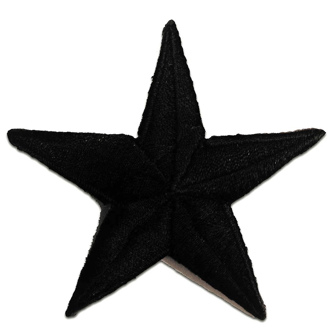 Patch / iron-on patch - Star - black - 7.5 x 7.5 cm - Appliques Patches