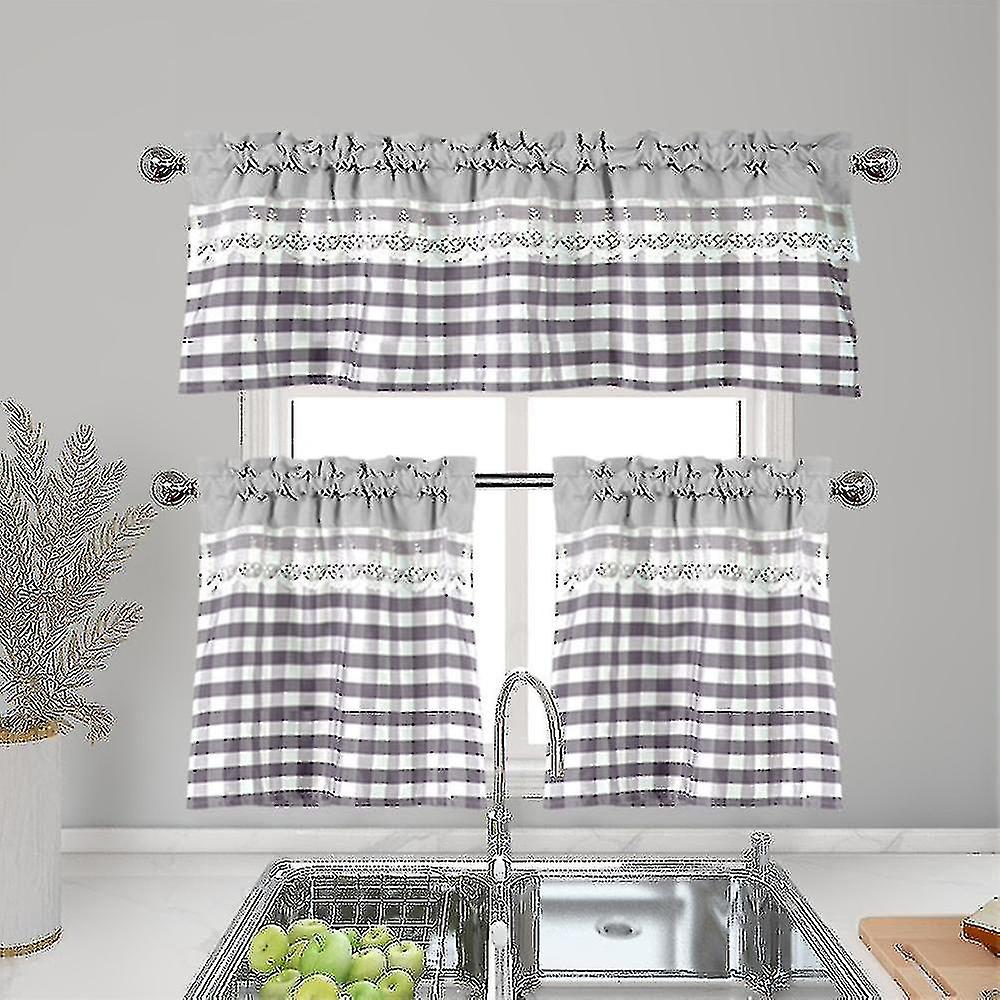 Kitchen Curtains Decor Window Curtain Luxury Cafe Valance Topper Drapes
