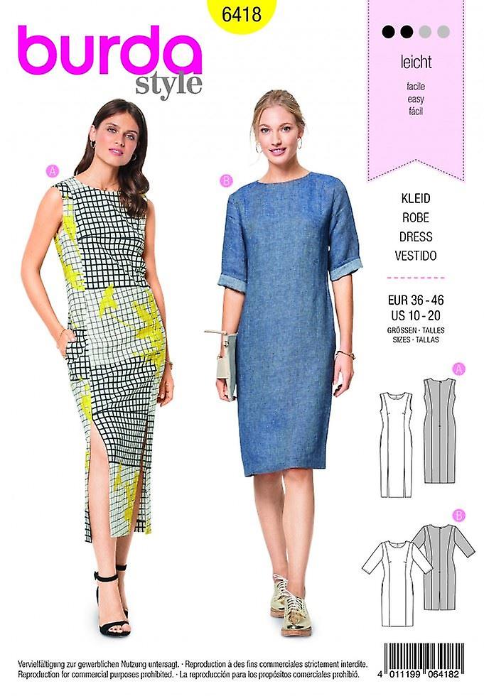 Burda Paper Sewing Pattern 6418